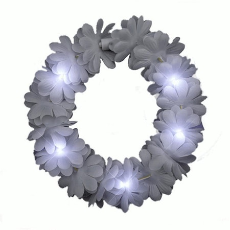 Endless Games Light Up Flashing Wedding White Flower Princess Angel Halo Crown Headband EN2798238